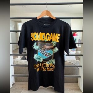 Squid Game shirt NWT black/gold/money